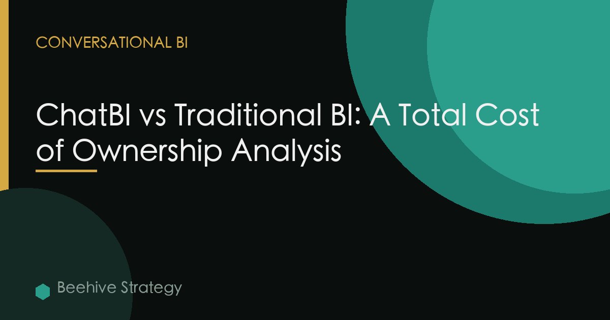 ChatBI vs Traditional BI: A Total Cost of Ownership Analysis