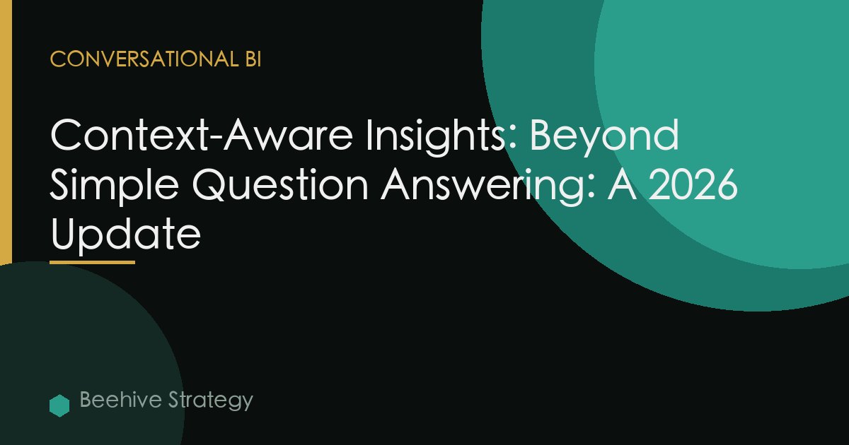 Context-Aware Insights: Beyond Simple Question Answering: A 2026 Update