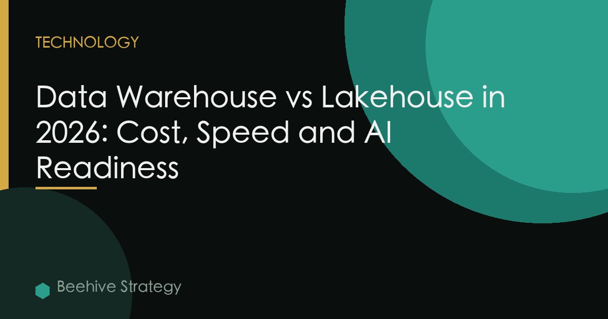 Data Warehouse vs Lakehouse in 2026: Cost, Speed and AI Readiness