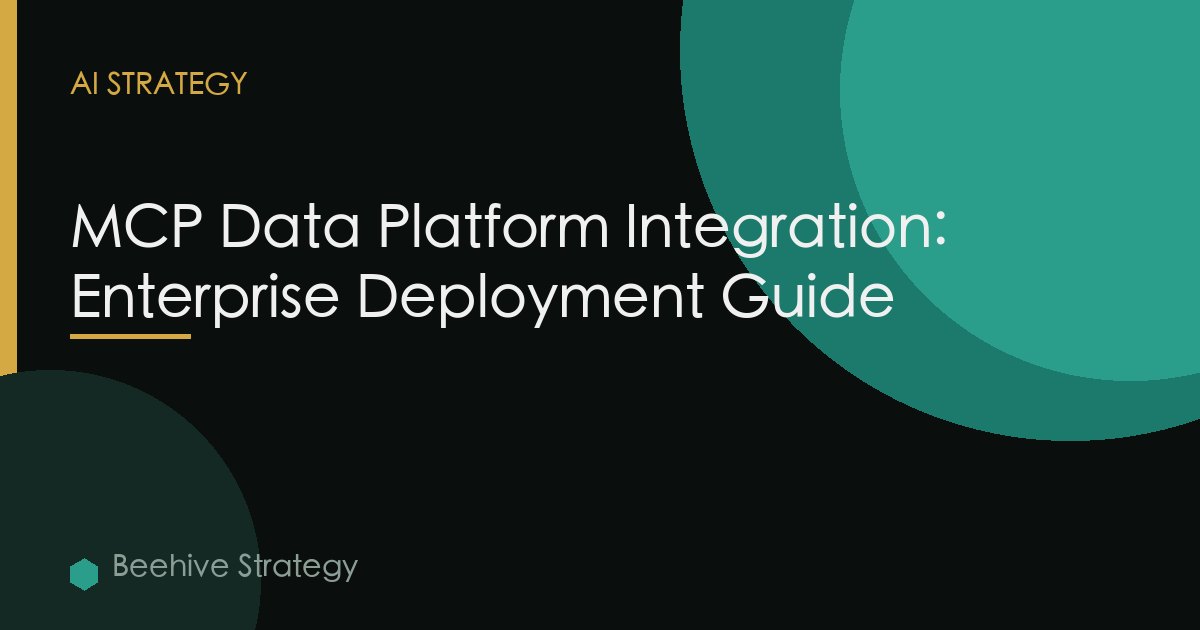 Mcp Model Context Protocol Data Platforms Integration