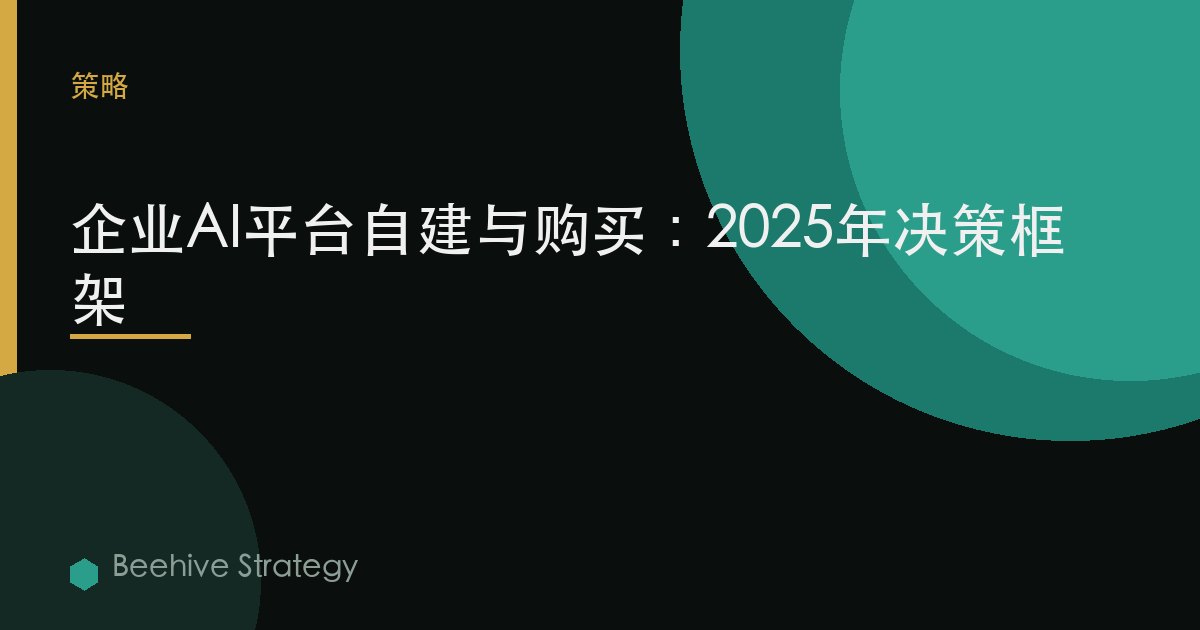 企业AI平台自建与购买：2025年决策框架 | Beehive