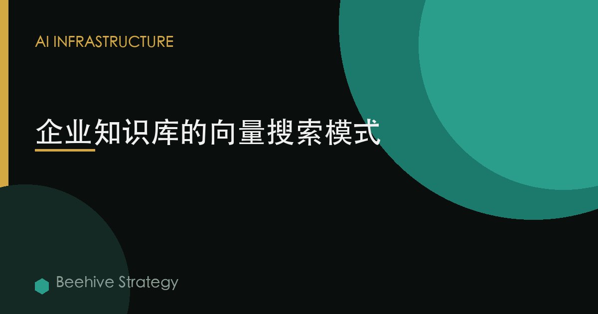 企业知识库的向量搜索模式