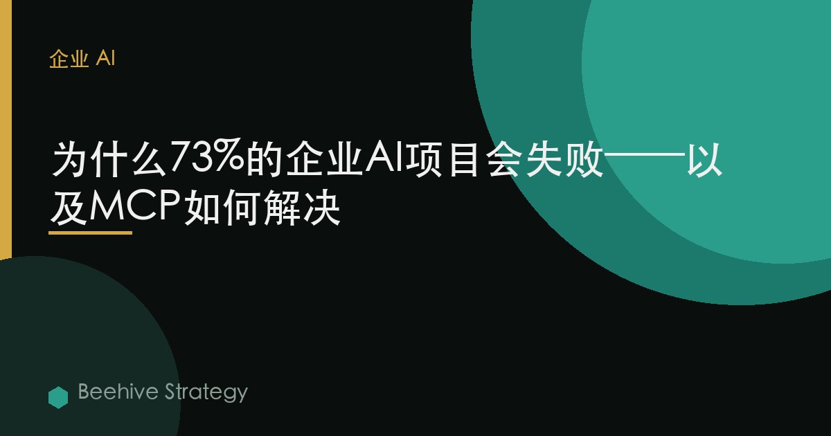 为什么73%的企业AI项目会失败——以及MCP如何解决