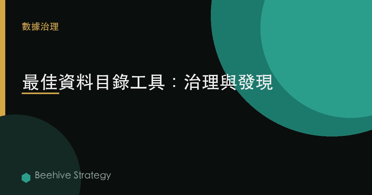 最佳數據目錄工具：治理與發現