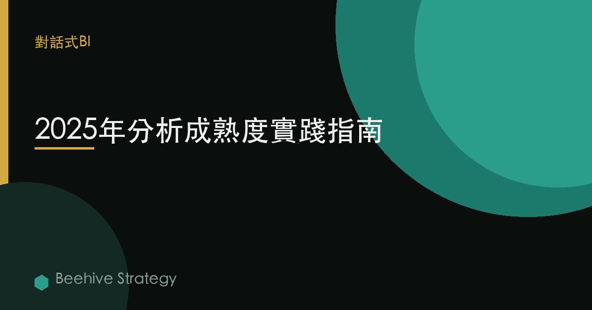 2025年分析成熟度實踐指南 | Beehive