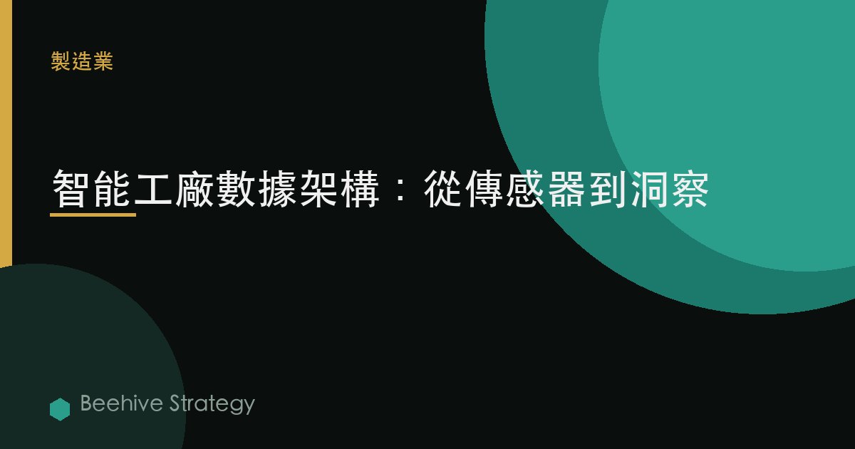 智能工廠數據架構：從傳感器到洞察